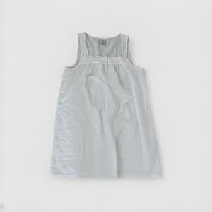 Croft and Barrow White Sleeveless Night Shirt Embroidery Details Large Whimsical